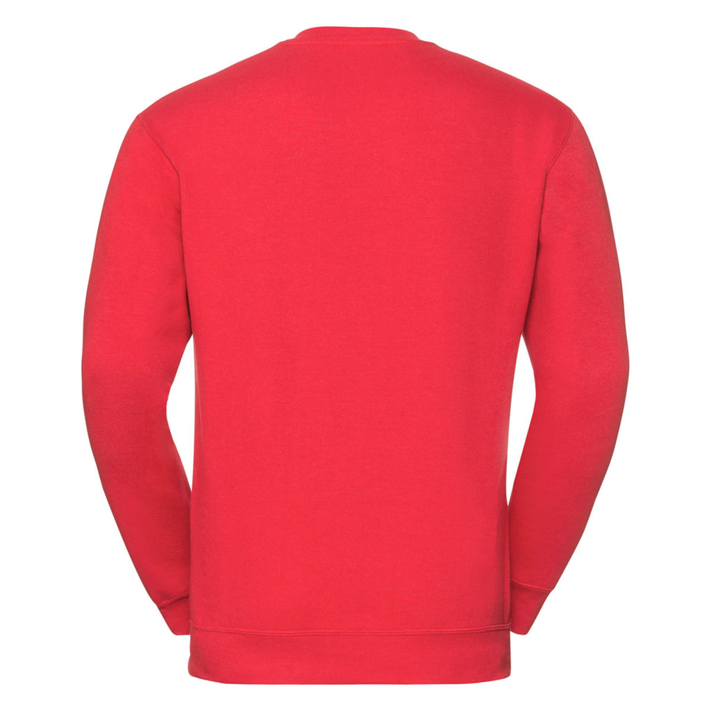 Russell Men's Bright Red V Neck Sweatshirt