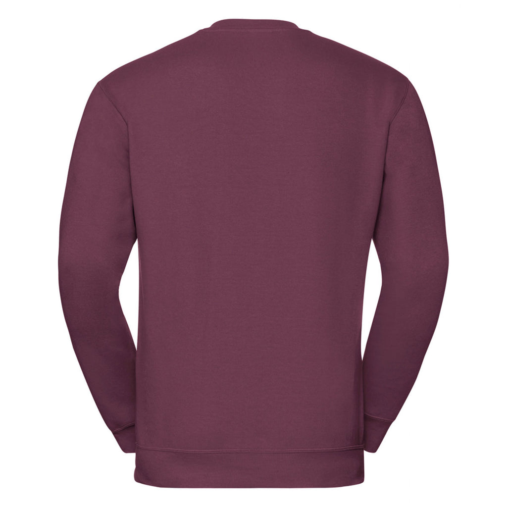 Russell Men's Burgundy V Neck Sweatshirt