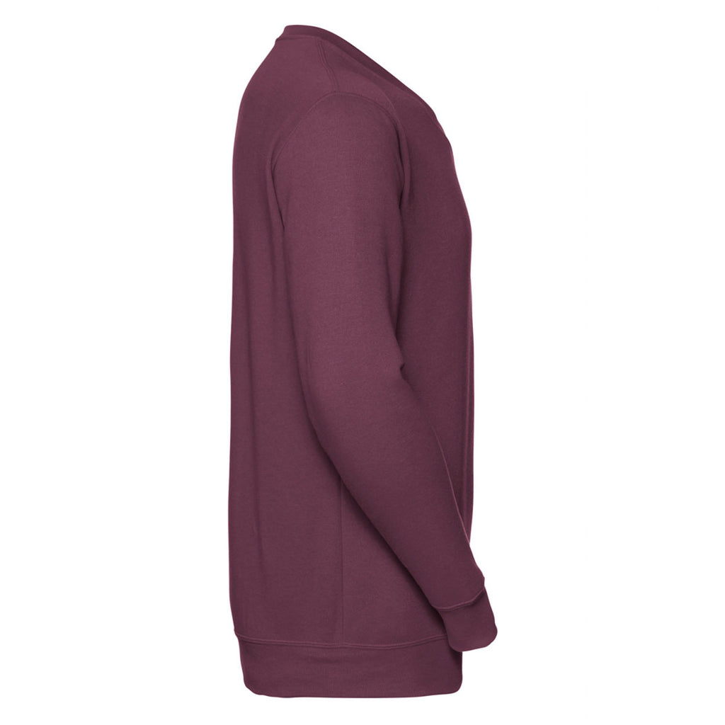 Russell Men's Burgundy V Neck Sweatshirt