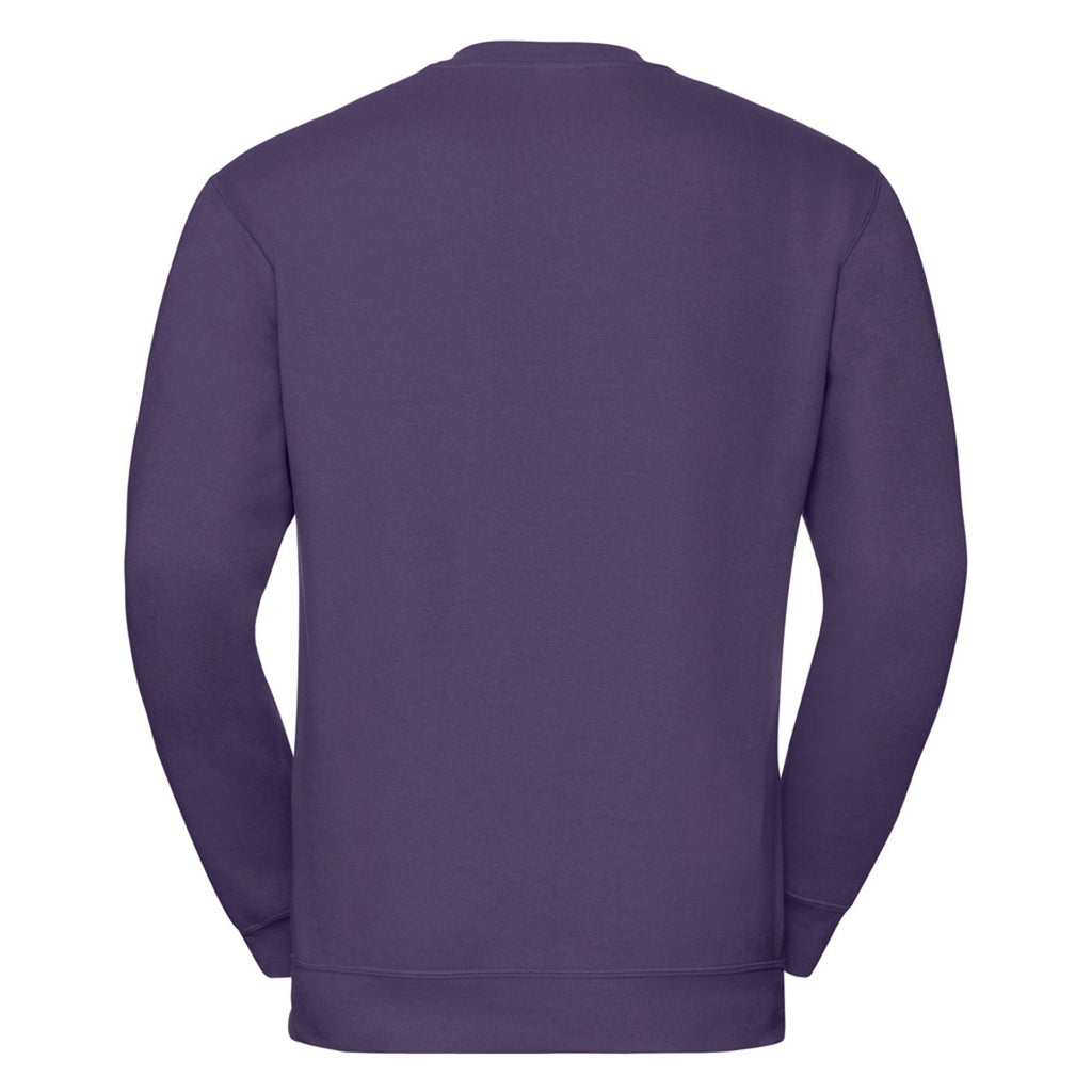 Russell Men's Purple V Neck Sweatshirt