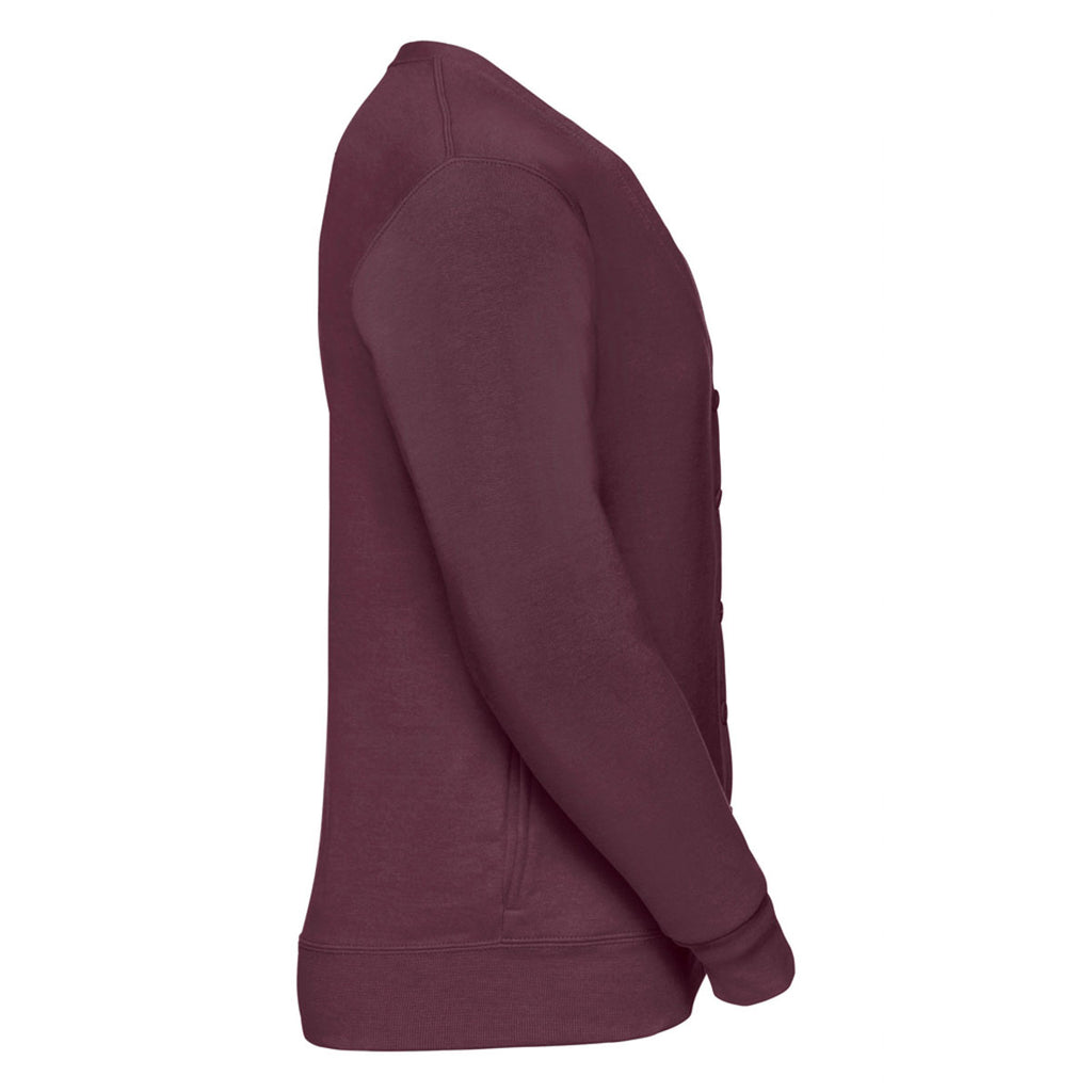 Russell Men's Burgundy Cardigan