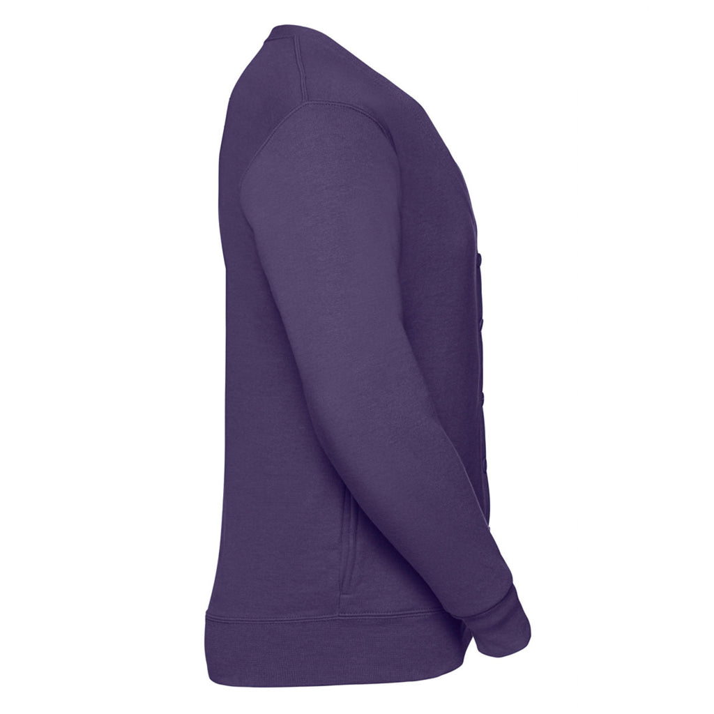 Russell Men's Purple Cardigan