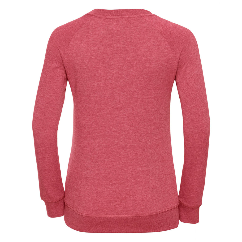 Russell Women's Red Marl HD Raglan Sweatshirt
