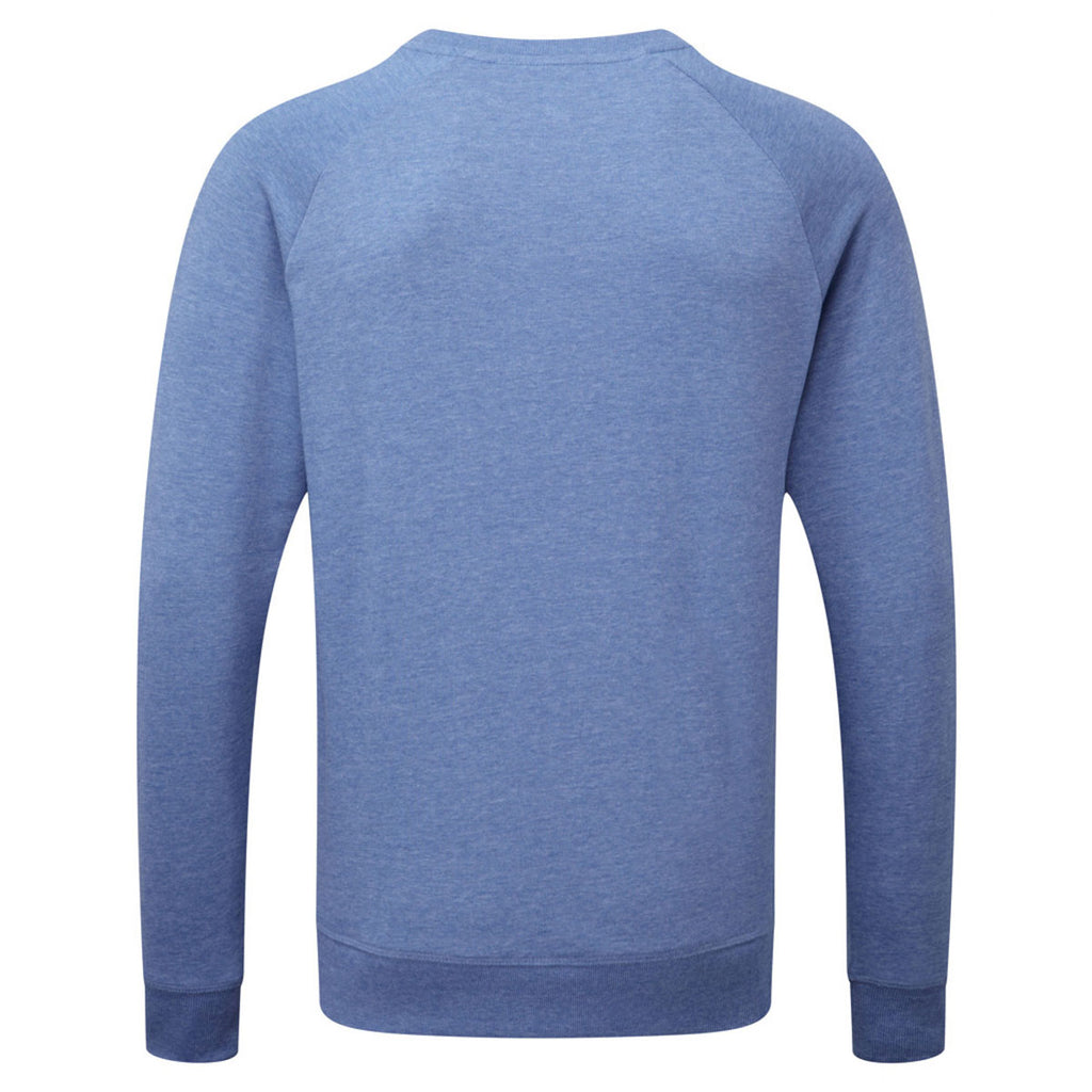Russell Men's Blue Marl HD Raglan Sweatshirt