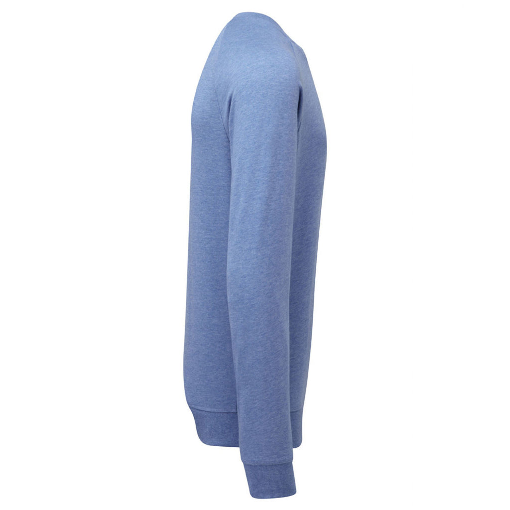 Russell Men's Blue Marl HD Raglan Sweatshirt