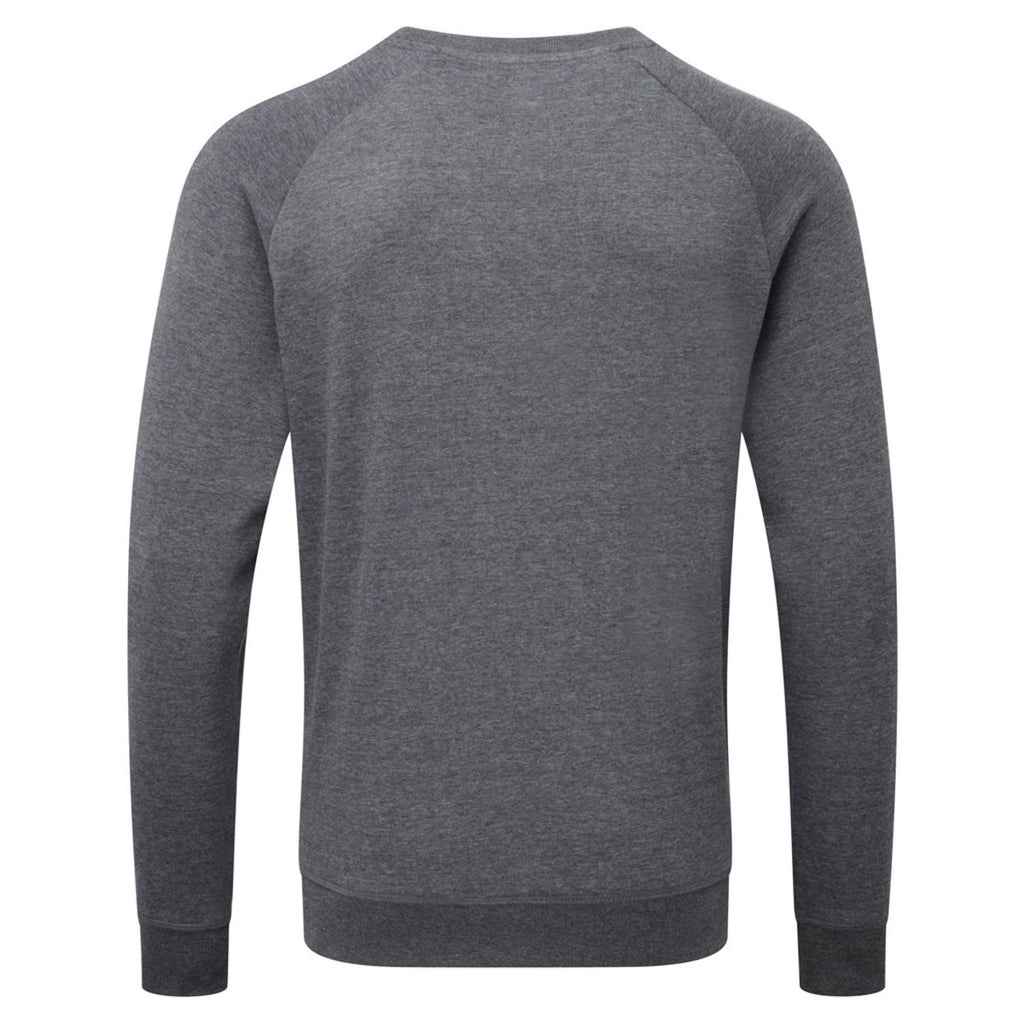 Russell Men's Grey Marl HD Raglan Sweatshirt