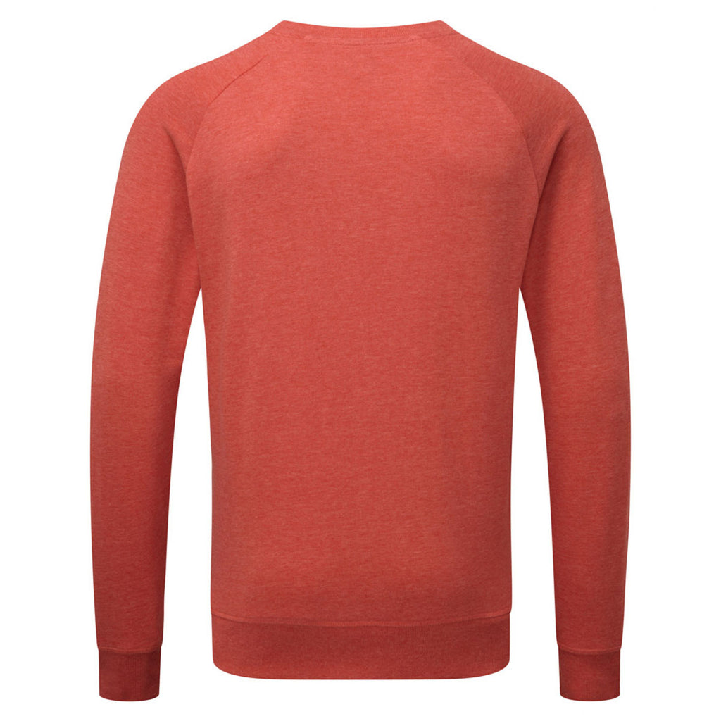 Russell Men's Red Marl HD Raglan Sweatshirt