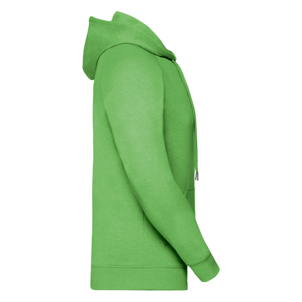 Russell Men's Green Marl HD Hooded Sweatshirt
