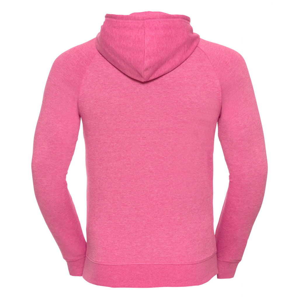 Russell Men's Pink Marl HD Hooded Sweatshirt