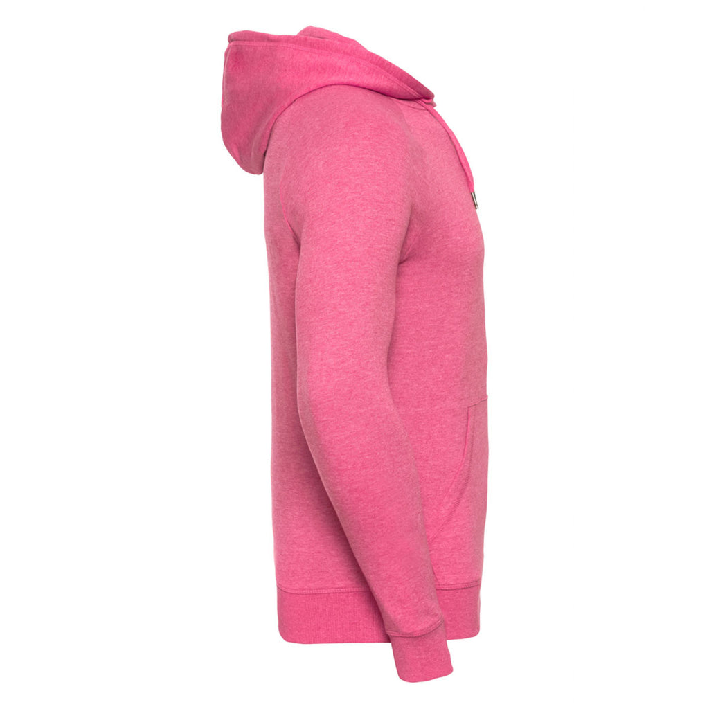 Russell Men's Pink Marl HD Hooded Sweatshirt