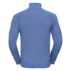 Russell Men's Blue Marl HD Zip Neck Sweatshirt