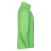 Russell Men's Green Marl HD Zip Neck Sweatshirt
