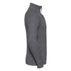 Russell Men's Grey Marl HD Zip Neck Sweatshirt