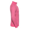 Russell Men's Pink Marl HD Zip Neck Sweatshirt