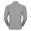Russell Men's Silver Marl HD Zip Neck Sweatshirt