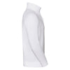 Russell Men's White HD Zip Neck Sweatshirt