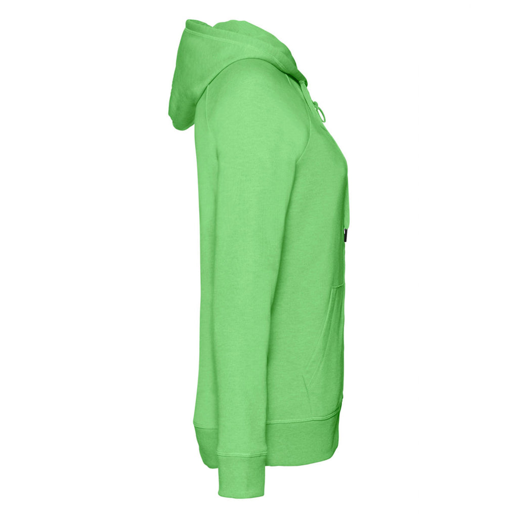 Russell Women's Green Marl HD Zip Hooded Sweatshirt