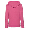 Russell Women's Pink Marl HD Zip Hooded Sweatshirt