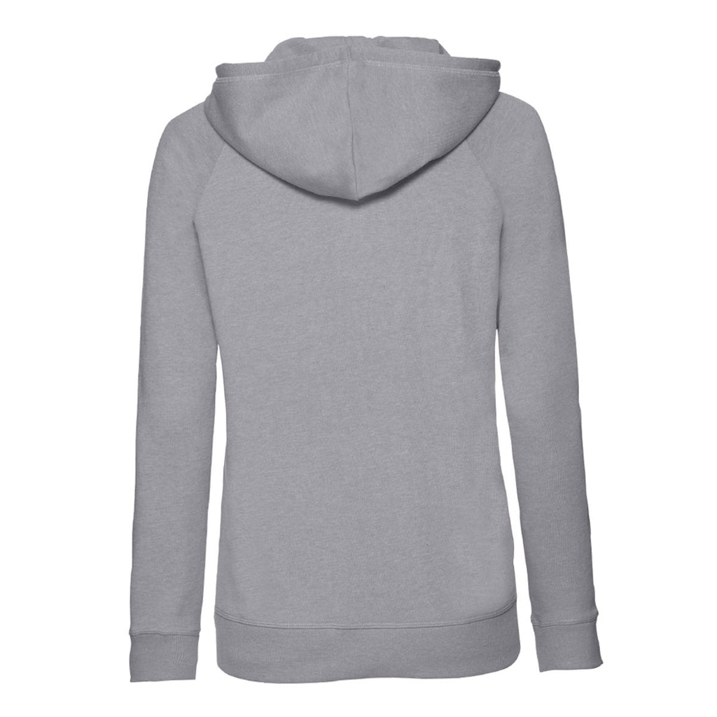 Russell Women's Silver Marl HD Zip Hooded Sweatshirt