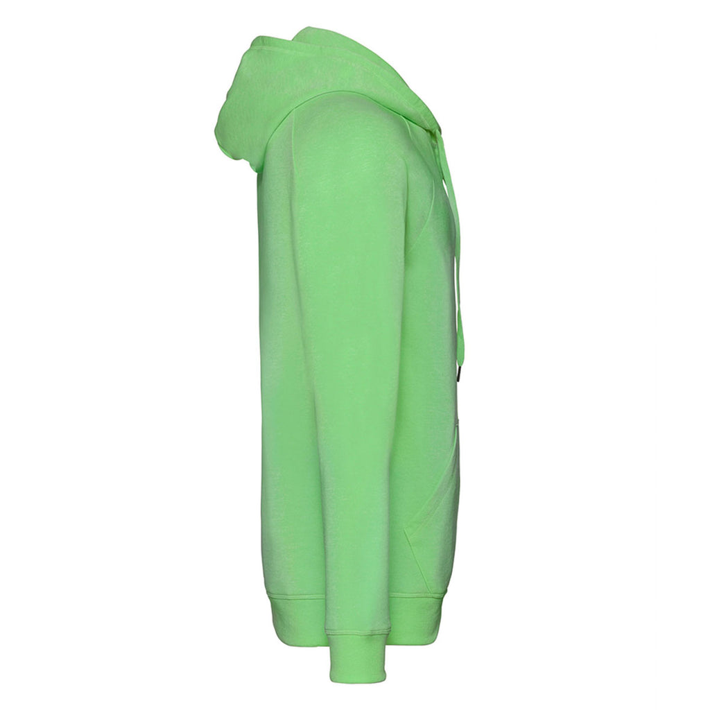Russell Men's Green Marl HD Zip Hooded Sweatshirt