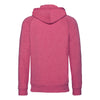 Russell Men's Pink Marl HD Zip Hooded Sweatshirt