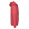 Russell Men's Red Marl HD Zip Hooded Sweatshirt
