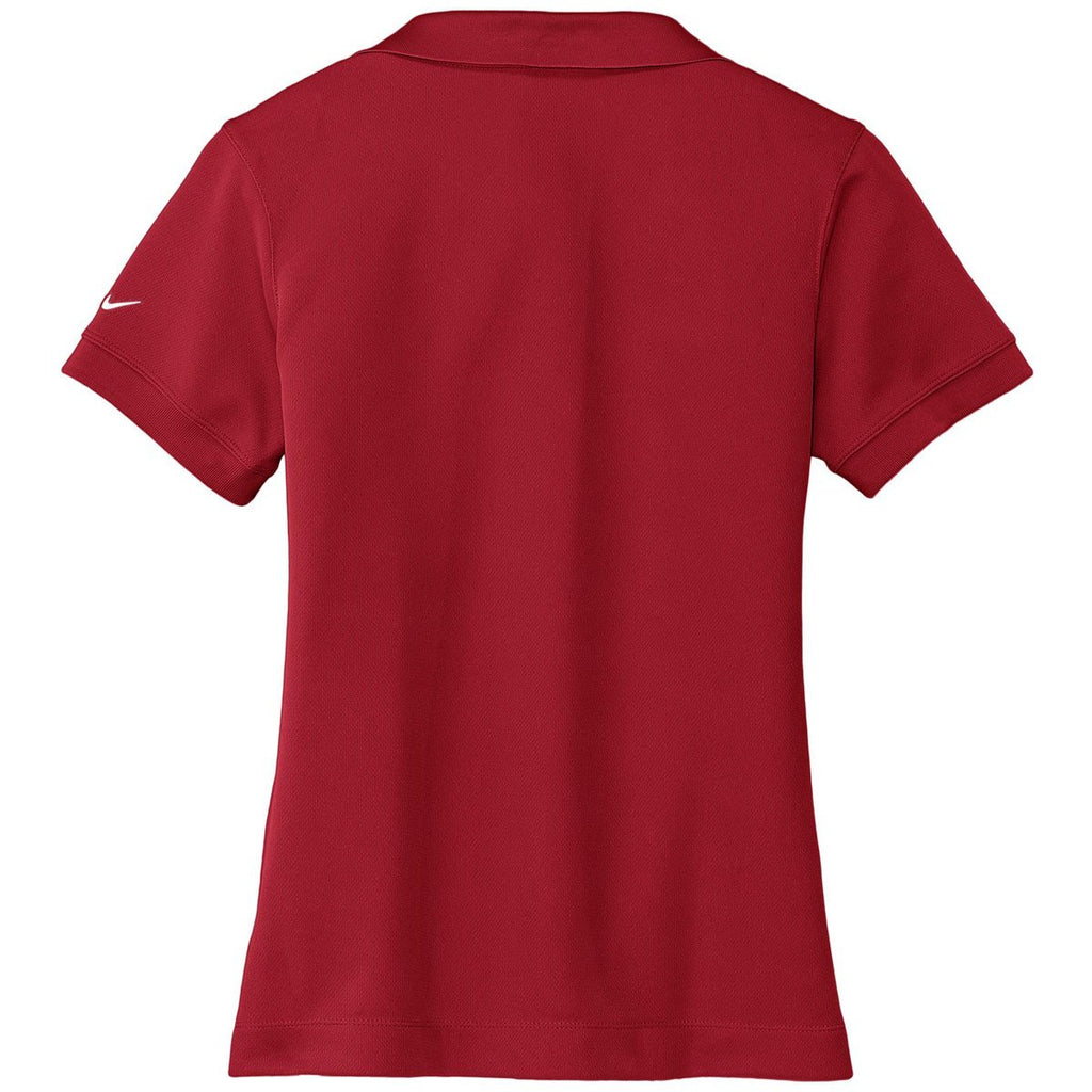 Nike Women's Red Dri-FIT S/S Classic Polo