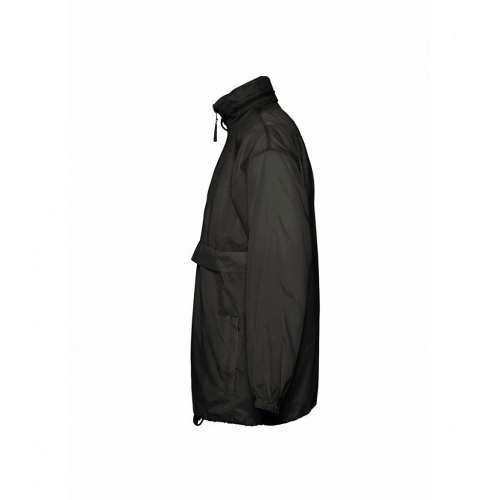 SOL'S Unisex Black Surf Windbreaker Jacket