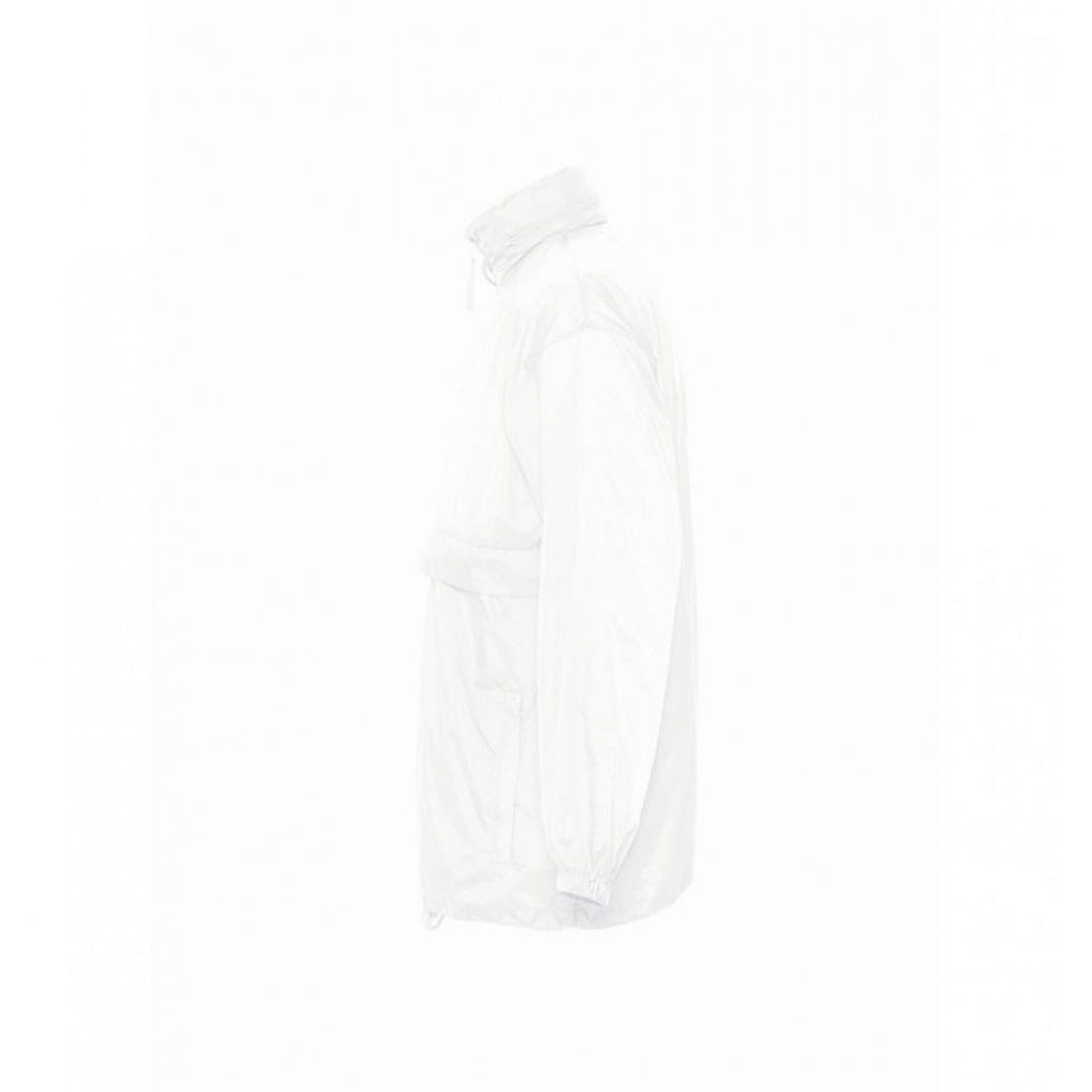 SOL'S Unisex White Surf Windbreaker Jacket