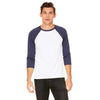 be100-bella-canvas-navy-t-shirt