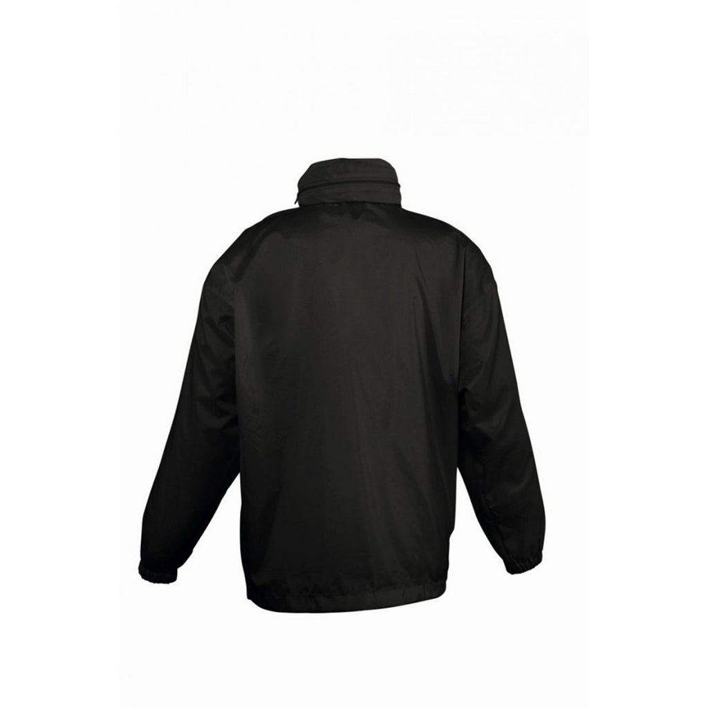 SOL'S Youth Black Surf Windbreaker Jacket
