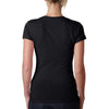 Next Level Women's Black Sporty V-Neck Tee