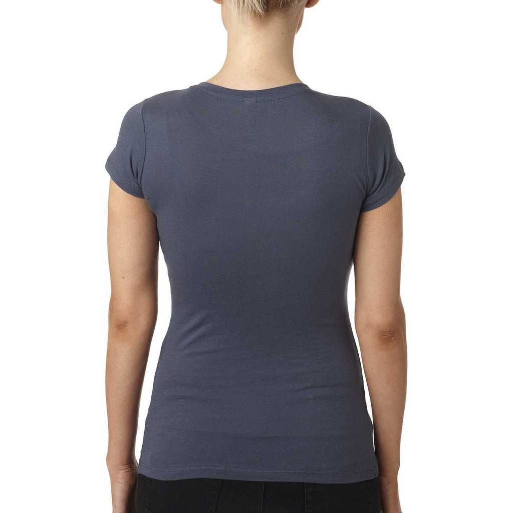 Next Level Women's Indigo Sporty V-Neck Tee
