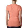 Next Level Women's Light Orange Sporty V-Neck Tee