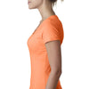 Next Level Women's Neon Heather Orange Sporty V-Neck Tee
