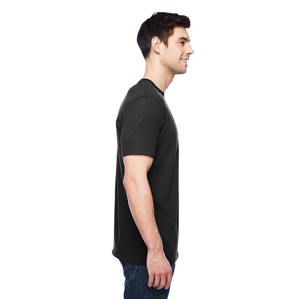 Anvil Men's Black 3.2 oz. Featherweight Short-Sleeve T-Shirt