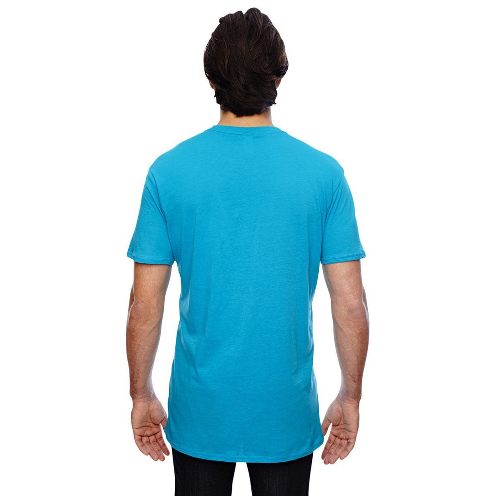Anvil Men's Caribbean Blue 3.2 oz. Featherweight Short-Sleeve T-Shirt