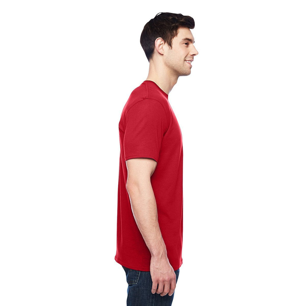 Anvil Men's Red 3.2 oz. Featherweight Short-Sleeve T-Shirt