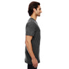 Anvil Men's Heather Dark Grey 3.2 oz. Featherweight Short-Sleeve V-Neck T-Shirt