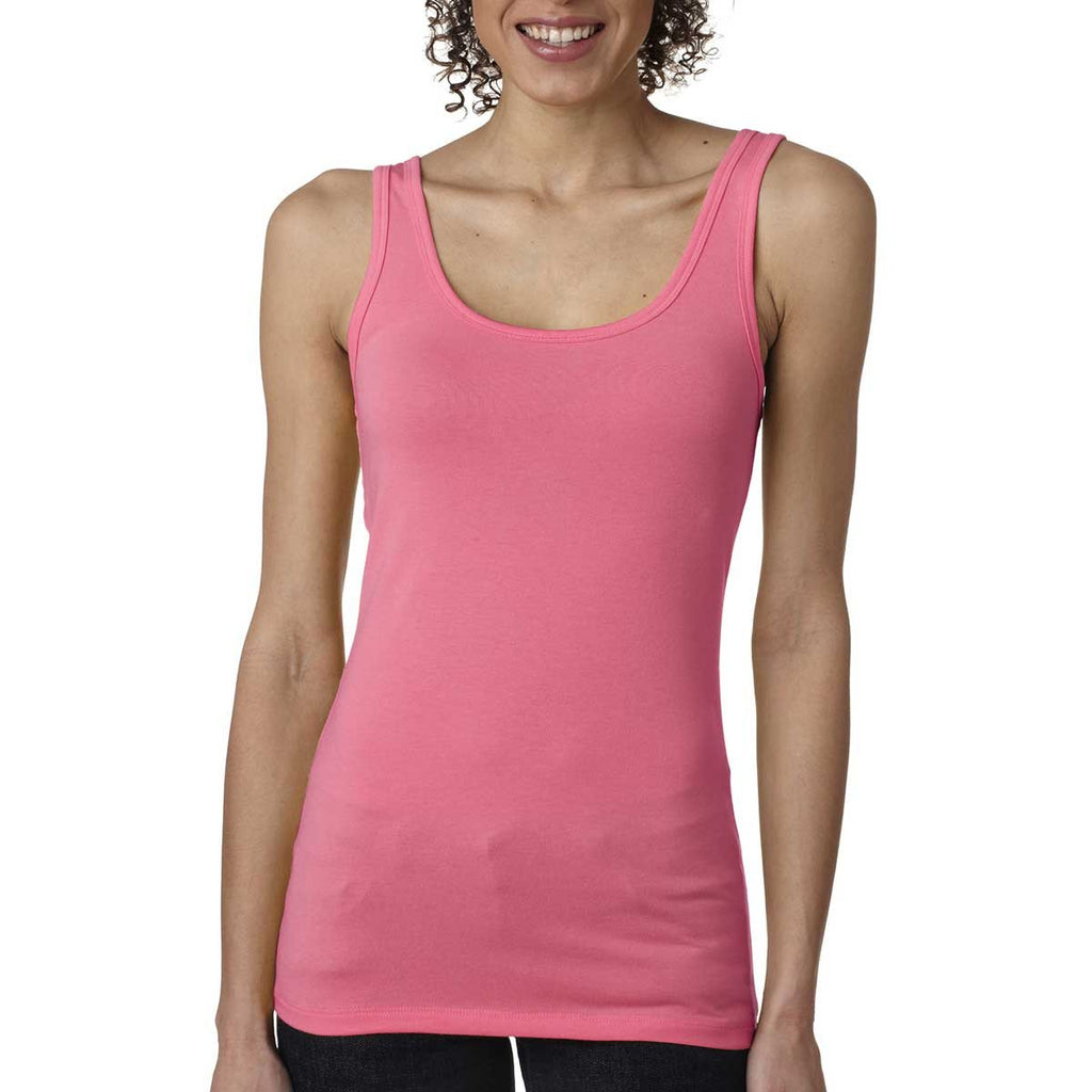 Next Level Women's Hot Pink Jersey Tank Top