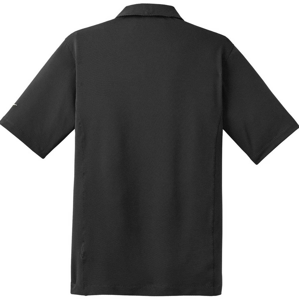 Nike Men's Black Sphere Dry S/S Diamond Polo