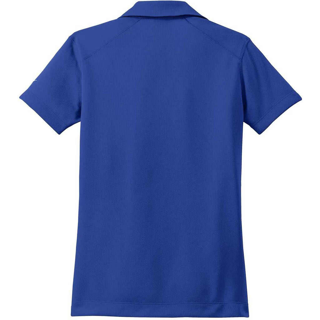 Nike Women's Royal Blue Dri-FIT S/S Pebble Texture Polo