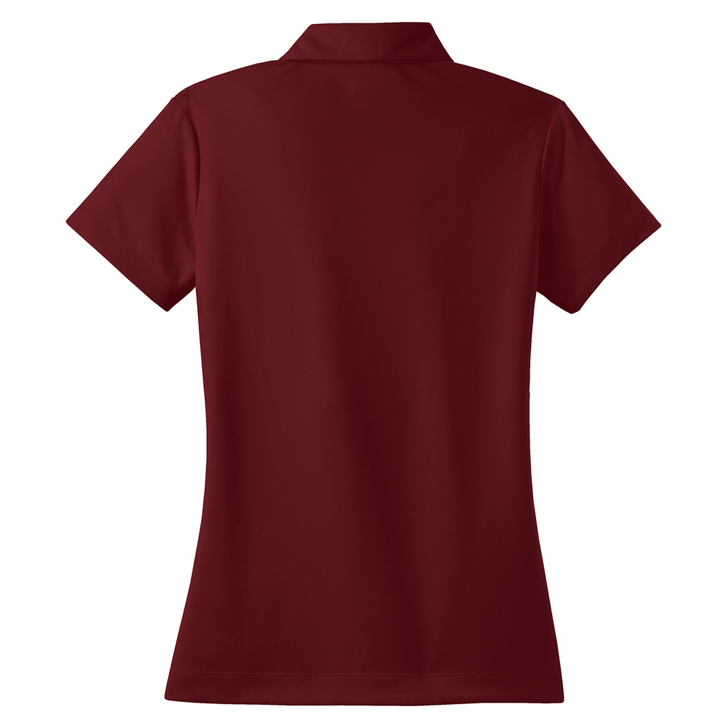 Nike Women's Dark Red Dri-FIT S/S Micro Pique Polo