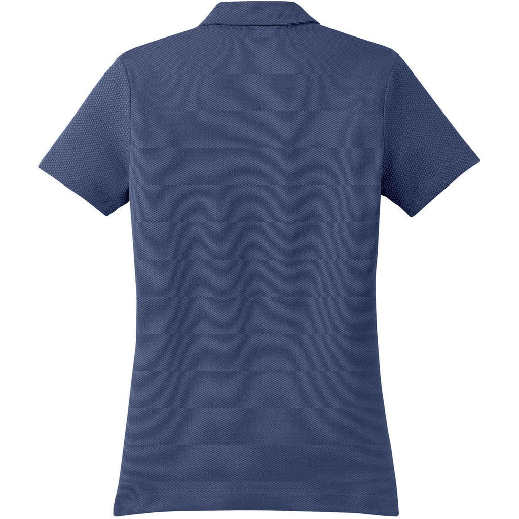 Nike Women's Blue Sphere Dry S/S Diamond Polo