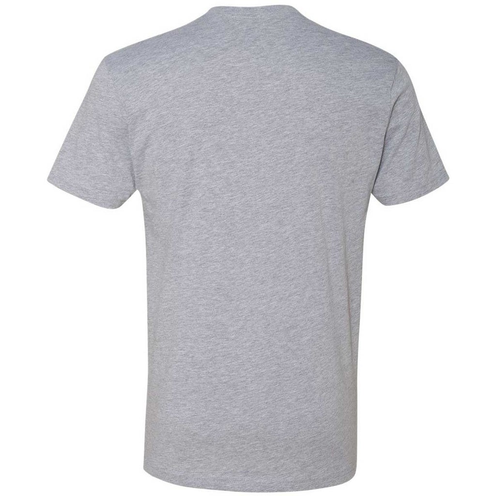 Next Level Men's Heather Gray Premium Fitted Short-Sleeve Crew