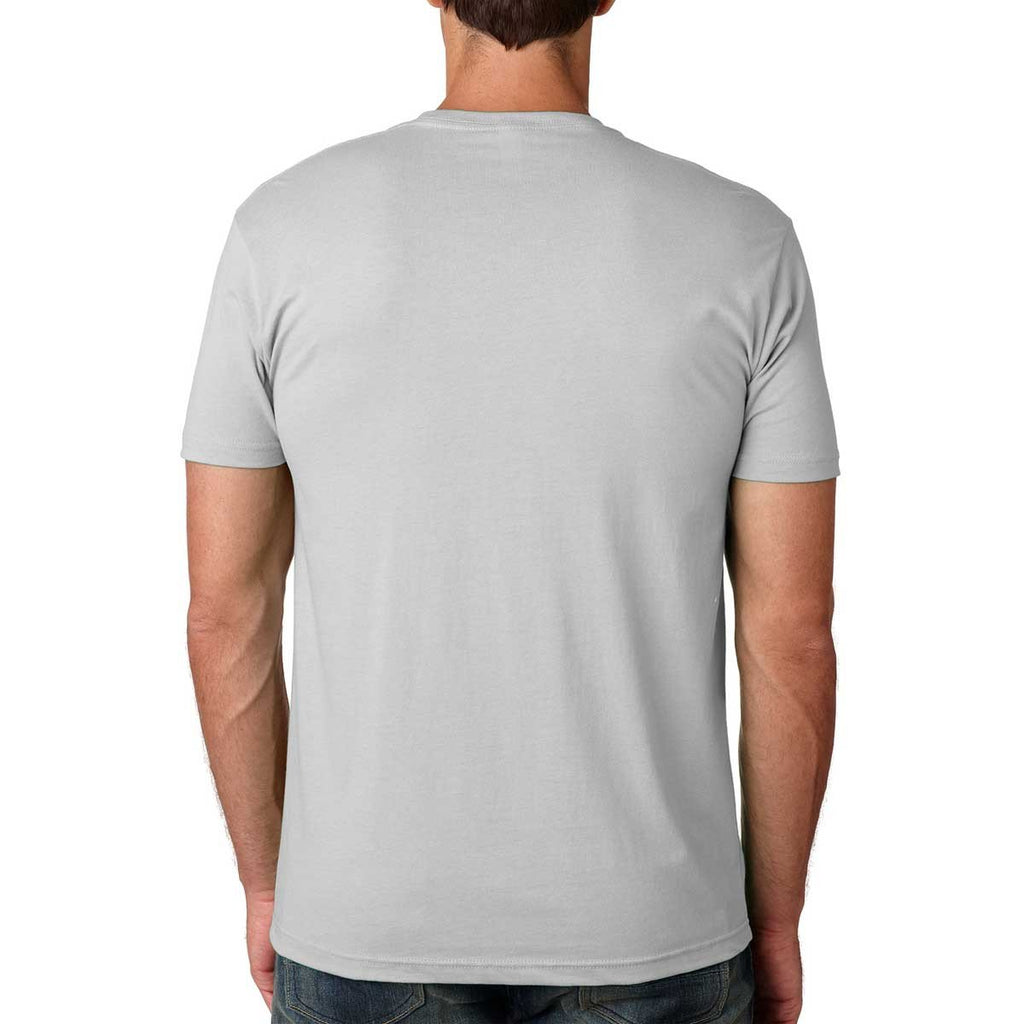 Next Level Men's Light Gray Premium Fitted Short-Sleeve Crew