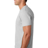 Next Level Men's Light Gray Premium Fitted Short-Sleeve Crew