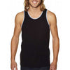 Next Level Men's Black/ Healther Grey Premium Jersey Tank