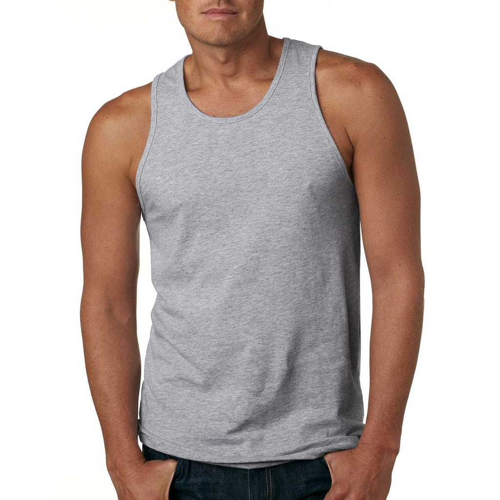 Next Level Men's Heather Gray Premium Jersey Tank