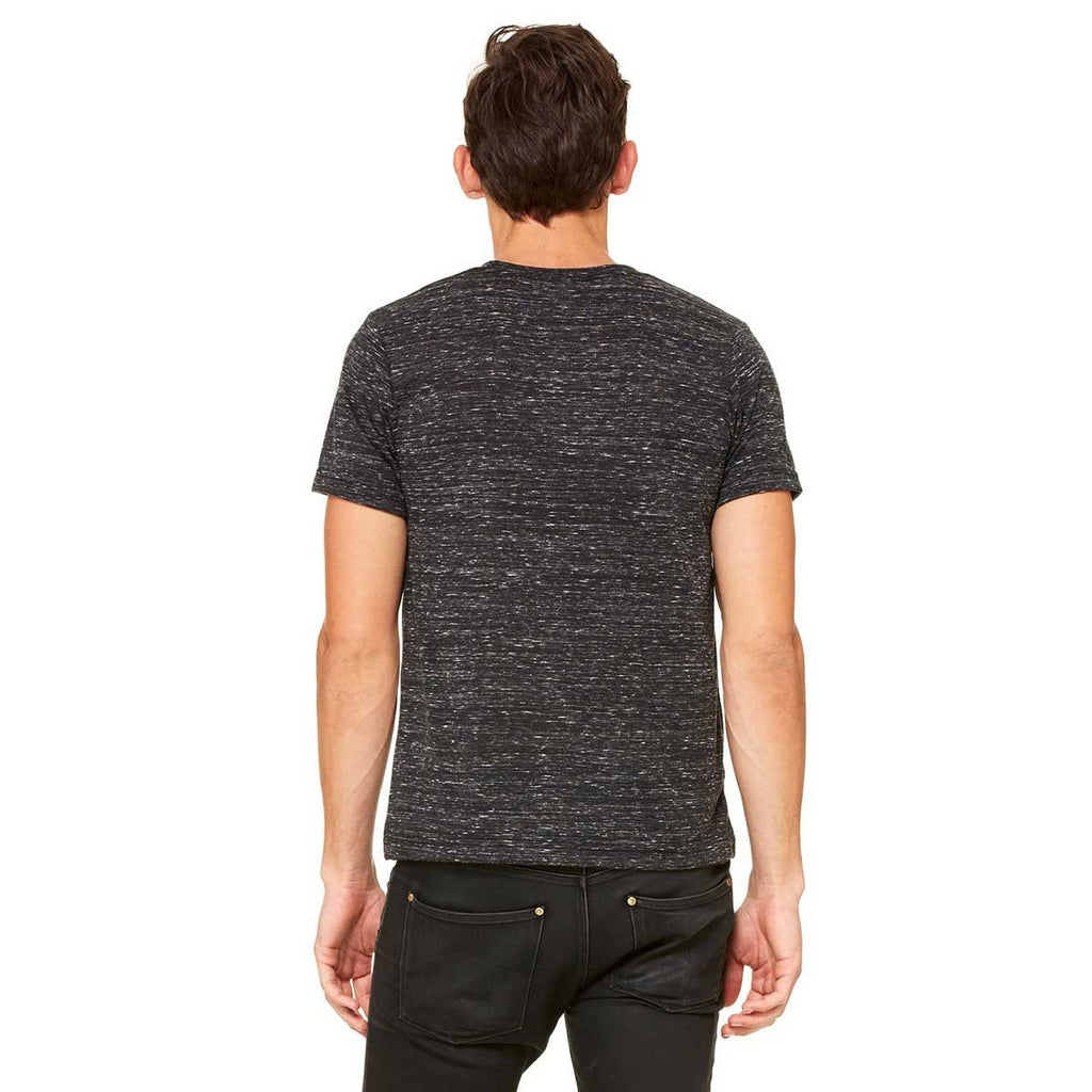 Bella + Canvas Unisex Black Marble Poly-Cotton Short-Sleeve T-Shirt